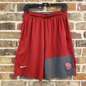 Nike Oklahoma Sooners Team Issued Basketball Shorts Dri-Fit Men's Medium Crimson